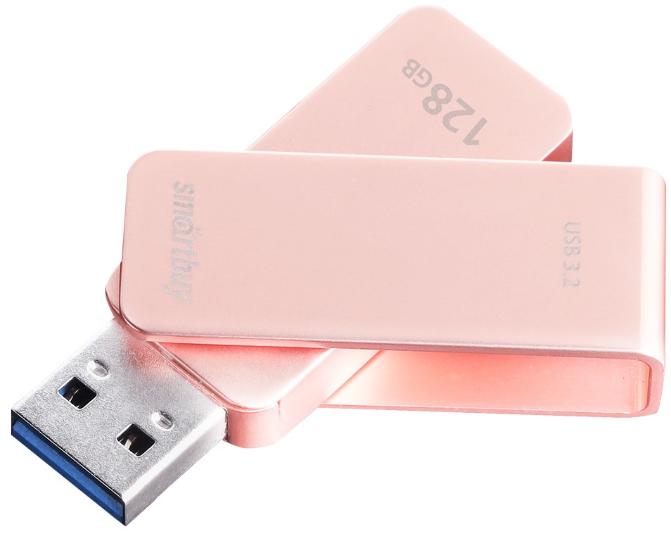 Флеш-накопители USB 3.2  E2E4 Флешка 128Gb USB 3.2 SmartBuy M1, розовый (SB128GM1A)