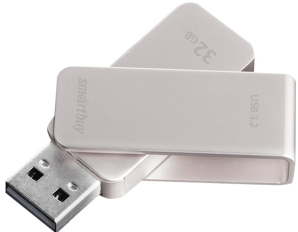 Флеш-накопители USB 3.2 Флешка 32Gb USB 3.2 SmartBuy M1, серый (SB032GM1G)