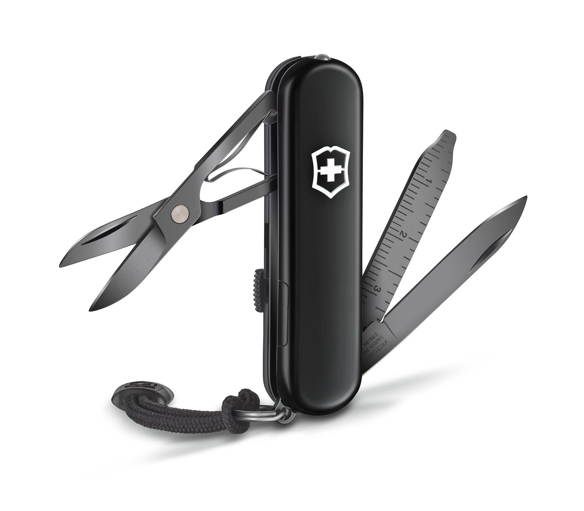 Мультитул 8 в 1, черный, VICTORINOX Signature Lite Onyx Black (0.6226.31P)