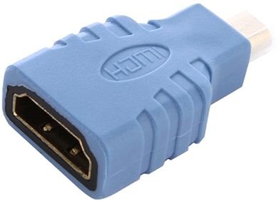 Переходник (адаптер) HDMI(F)-micro HDMI (M), синий Greenconnect GCR-50938 (GCR-50938)