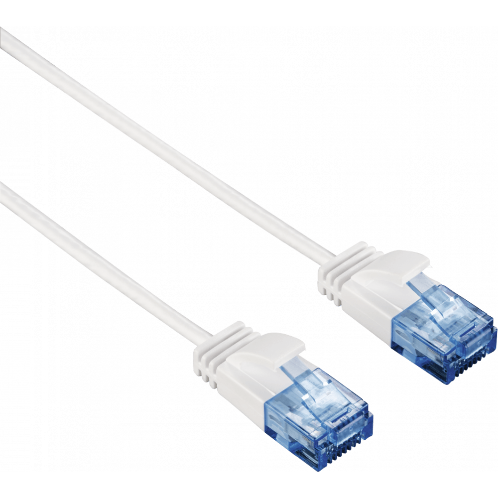 Патч-корд UTP кат.6 1.5м, RJ45-RJ45, белый, Hama (135778)