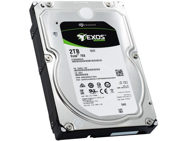 Жесткий диск (HDD) Seagate 2Tb Exos 7E8, 3.5, 7.2K, 512n, SAS 12Gb/s (ST2000NM0045)