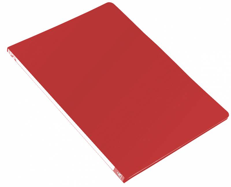 Папка с зажимом БЮРОКРАТ пластик, красный (-PZ05PRED)