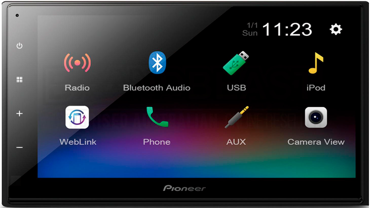   E2E4 Автомагнитола Pioneer, 2 DIN, 4x4x50Вт, USB, Bluetooth, черный (DMH-A345BT)