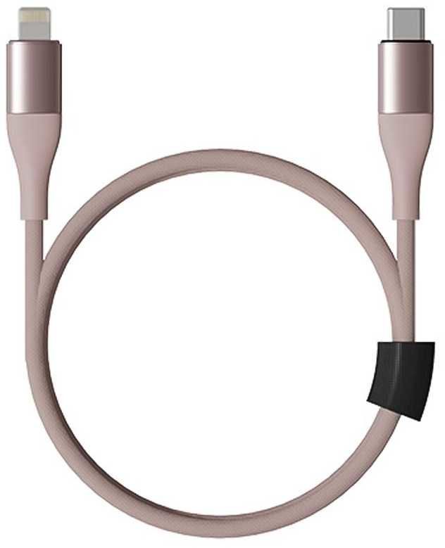 Кабель USB Type-C-Lightning 8-pin, 1 м, розовый, SOLOVE DW5 (DW5 PINK RUS)