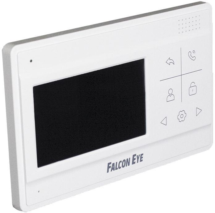   E2E4 Видеодомофон Falcon Eye, 4.3 480x272, поддержка панелей: 2 шт., белый/белый (VELA)