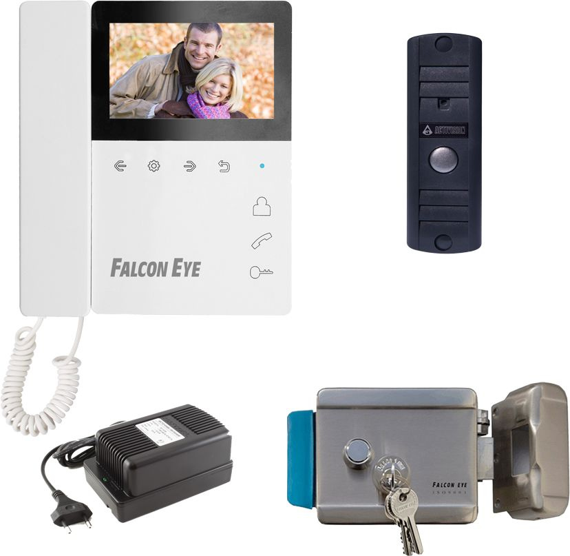 Видеодомофоны Комплект домофона Falcon Eye, 4.3 480x272, поддержка панелей: 2 шт., ассорти/ассорти (TAURUS)