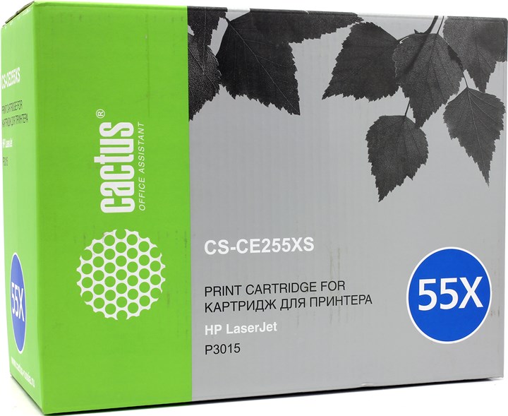 Набор картриджей лазерный Cactus CS-CE255XS-4 (CE255X/CE255X), черный, 12500 страниц, 4 шт., совместимый для LaserJet Enterprise 500 M525dn / 500 M525f / M525c / P3015 / P3015d / P3015dn / P3015x/LJ Pro M521dn / M521dw/LaserJet Enterprise 500 M525dn / 500 M525f / M525c / P3015 / P3015d / P3015dn / P3015x/LJ Pro M521dn / M521dw