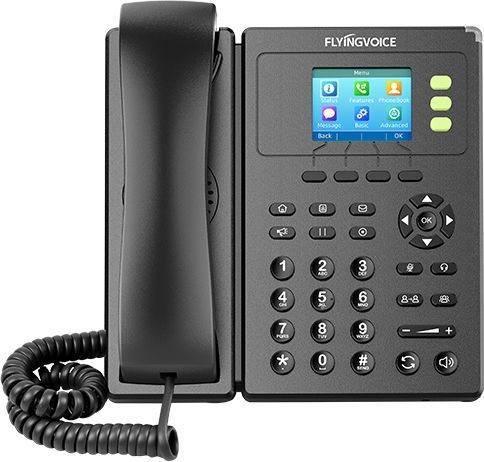 VoIP телефоны VoIP-телефон FLYINGVOICE FIP-11С, 3 линии, 3 SIP-аккаунта, цветной дисплей, черный (FIP-11С)