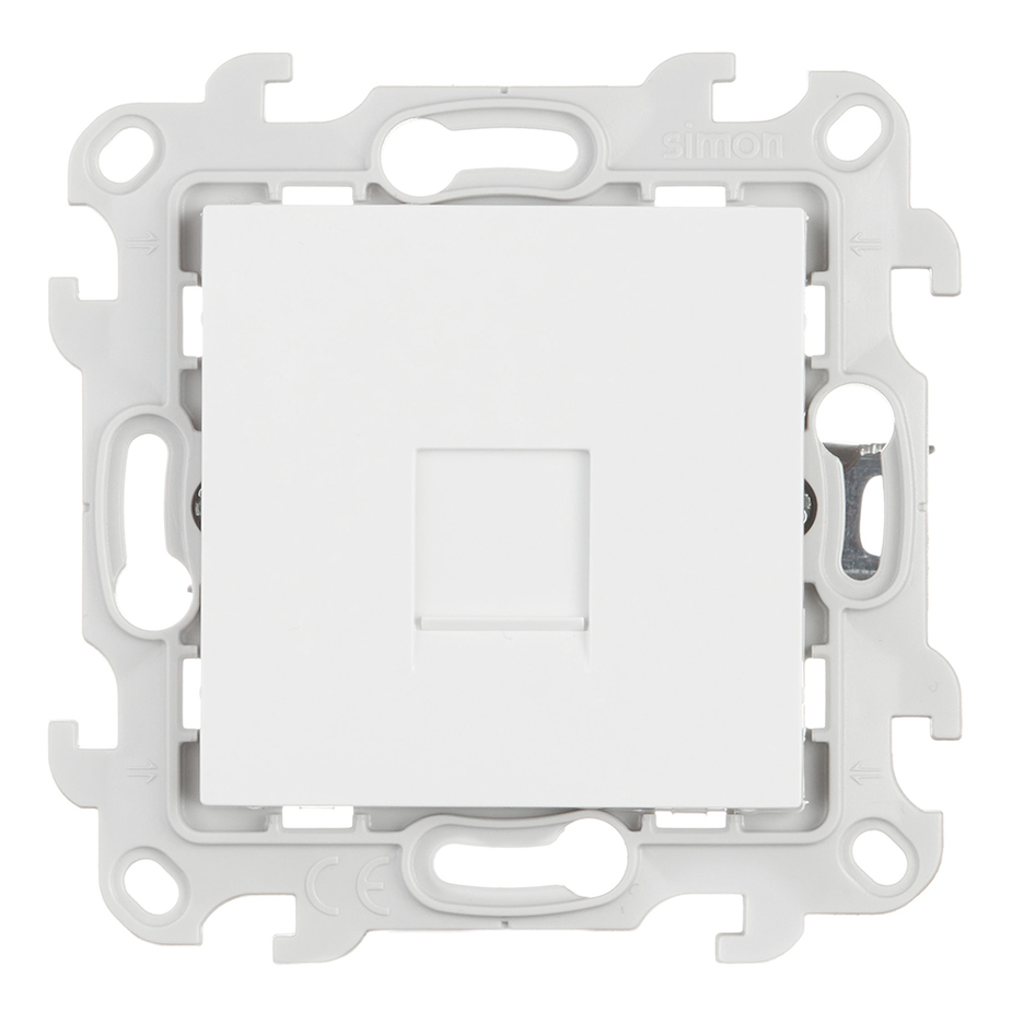 Розетка RJ-45 скрытый монтаж категория 5e, 1 модуль, белый, Simon Systimax (2410598-030)