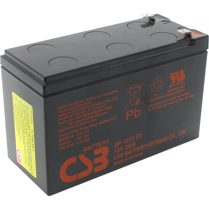 Комплект. Аккумуляторная батарея CSB GP 1272 F2 (28W), 12V, 7.2Ah (112-00850-00) 10 шт