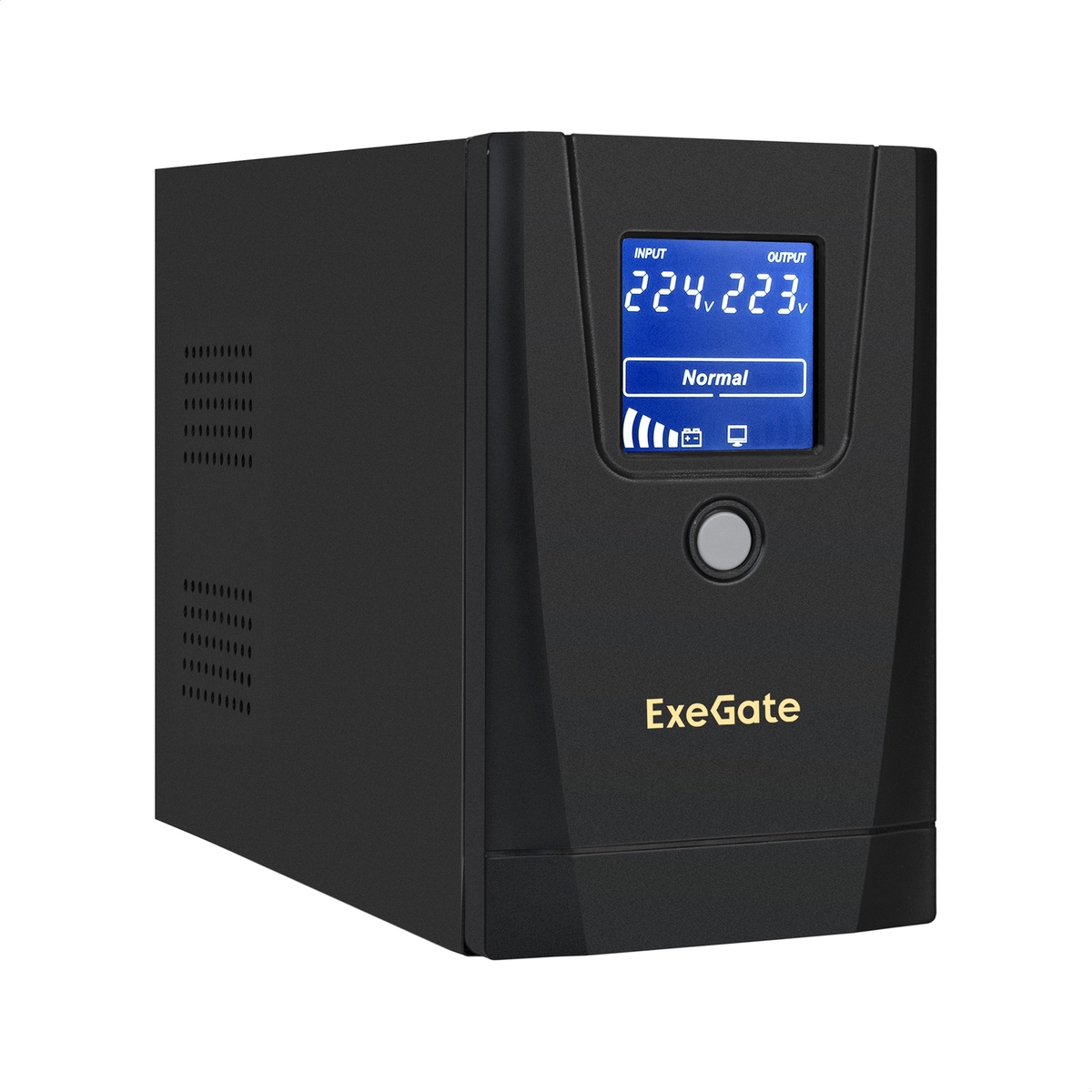 ИБП ExeGate SpecialPro Smart LLB-1000.LCD.AVR.1SH.2C13, 1000 В·А, 650 Вт, EURO+IEC, розеток - 3, черный (EX292787RUS)