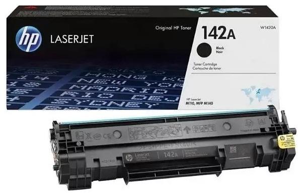 Картридж лазерный HP 142A/W1420A, черный, 950 страниц, оригинальный для HP M110/M140 с чипом