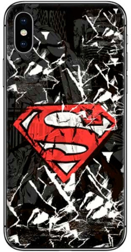 Чехол-накладка Deppa Superman для смартфона Apple iPhone X/XS, пластик, черный 04 (120982)