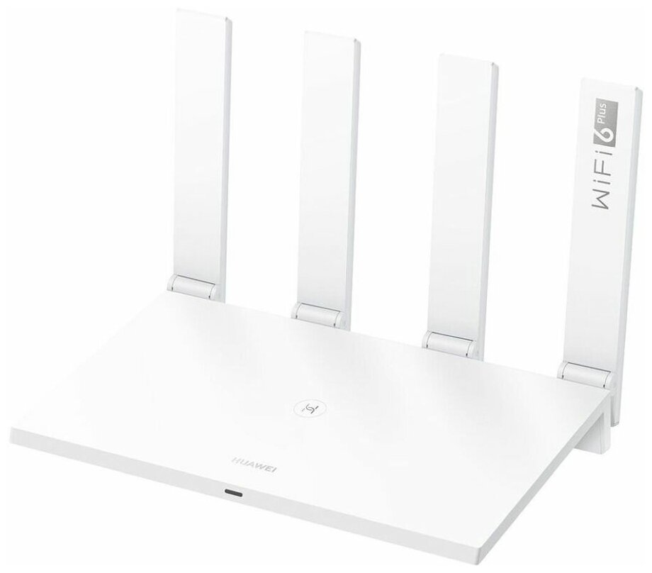 Wi-Fi роутер Huawei WS7100-25, 802.11a/b/g/n/ac/ax, 2.4 / 5 ГГц, до 2.98 Гбит/с, LAN 3x1 Гбит/с, WAN 1x1 Гбит/с, внешних антенн: 4 (53030ADU)