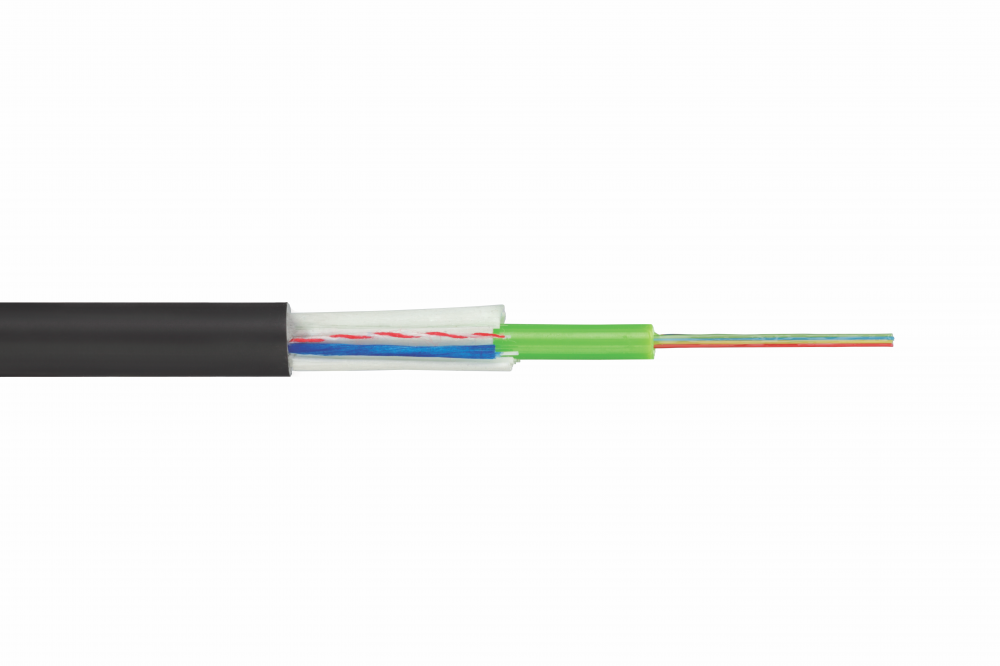 Оптический кабель Кабель оптический Eurolan одномодовый, 9/125мкм, OS2, 24 волокна, 1 м, черный, LSZH (39U-S2-24-02BL-SP)