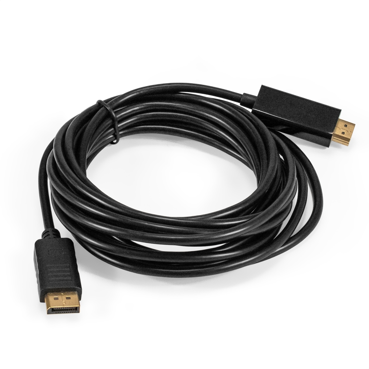 Кабель DisplayPort(20M)-HDMI(19M), экранированный, 5 м, черный Exegate EX-CC-DP-HDMI-5.0 (EX294711RUS)