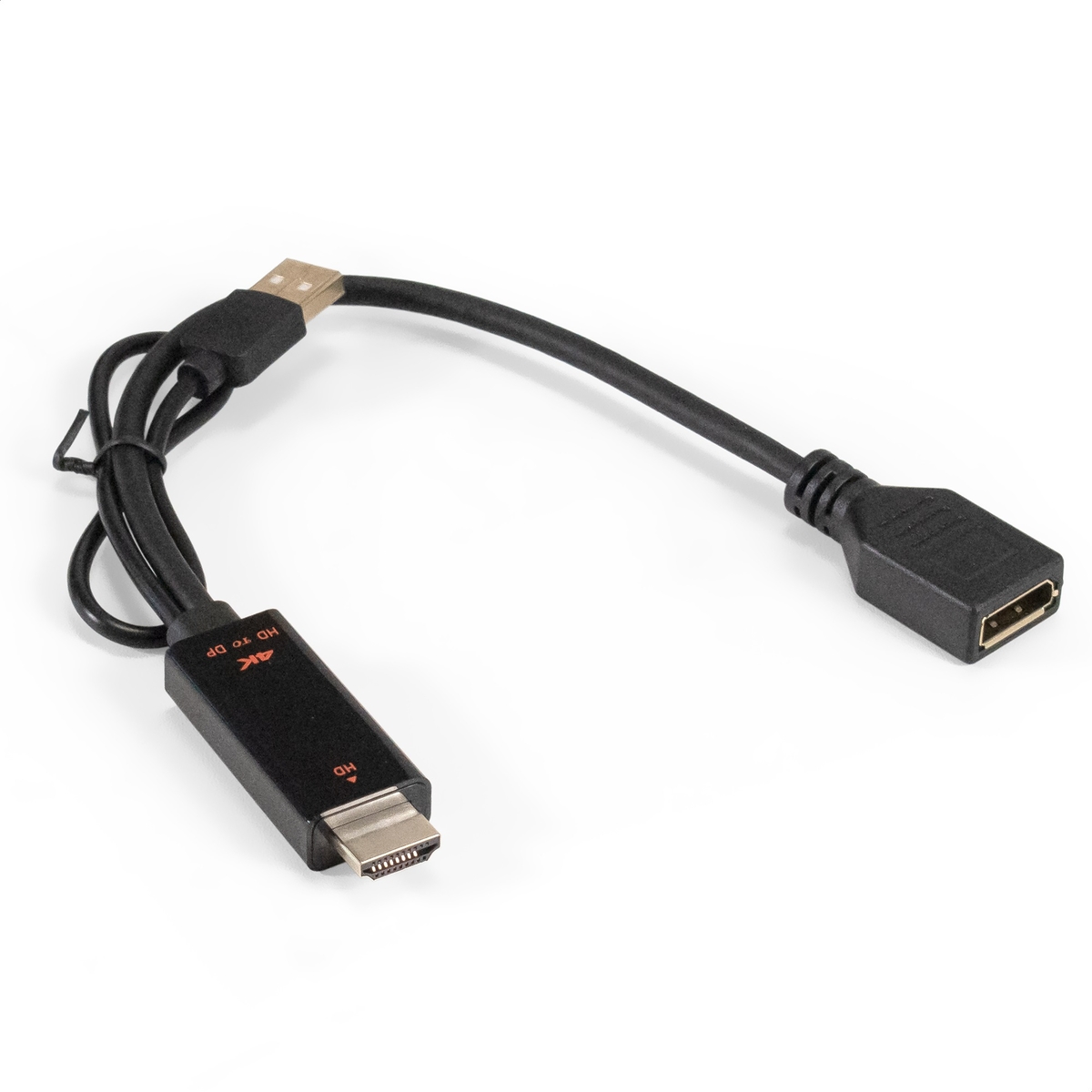  Конвертер ExeGate EX-A-HDMIM-DPFU2, HDMI(M)/USB 2.0(AM)-DisplayPort(F), черный (EX294714RUS)
