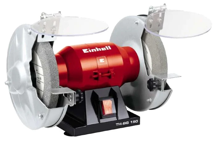   E2E4 Станок заточный (точило) EINHELL TH-BG 150, 150 Вт, 2950 об/мин, диаметр круга 15 см, толщина круга 1.6 см, для заточки инструмента и ножей (TH-BG150)