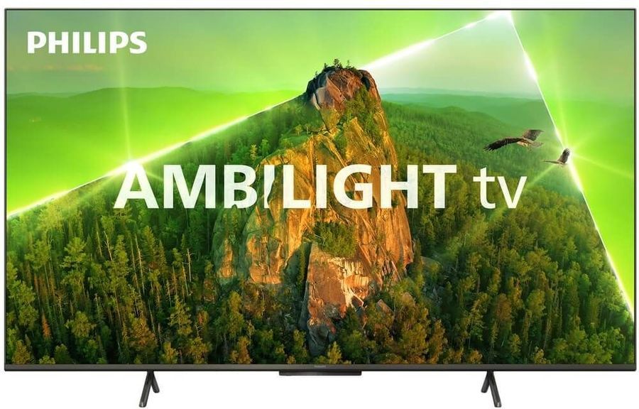 Телевизор 55 Philips 55PUS8108/60, 3840x2160, DVB-T /T2 /C, HDMIx3, USBx2, WiFi, Smart TV, серебристый (55PUS8108/60)