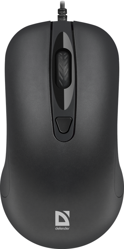 Мышь проводная Defender Classic MB-230, 1600dpi, оптическая светодиодная, USB, черный (52231)