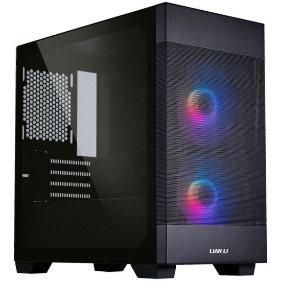 Корпус LIAN-LI Lancool 205M Mesh, mATX, Mini-Tower, 2xUSB 3.0, RGB подсветка, черный, без БП (G99.OE744MX.10/G99.OE744MX.10R)