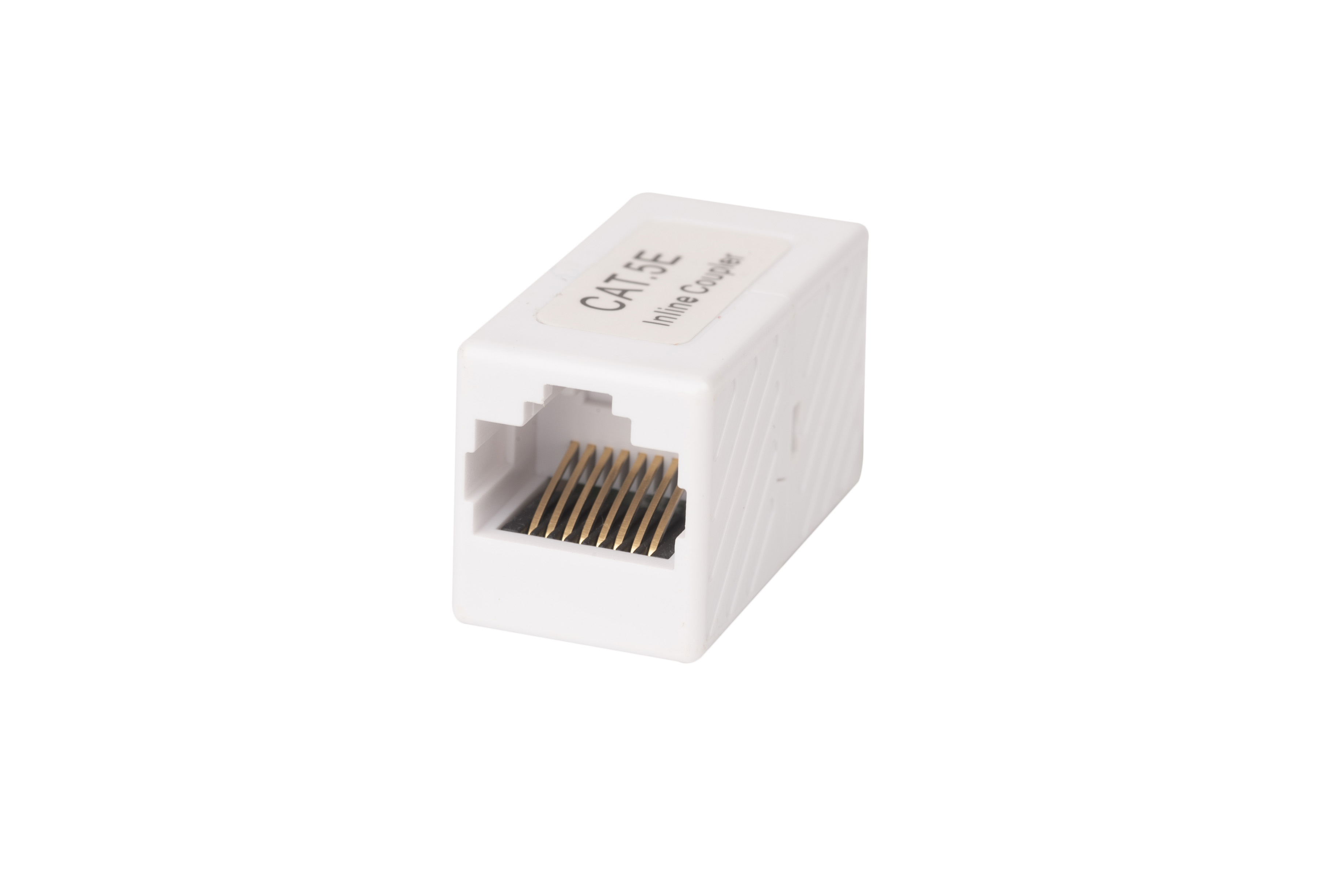   E2E4 Адаптер-проходной RJ-45 8P8C категория 5e, белый Hyperline (WR-CA-8p8c-C5E)