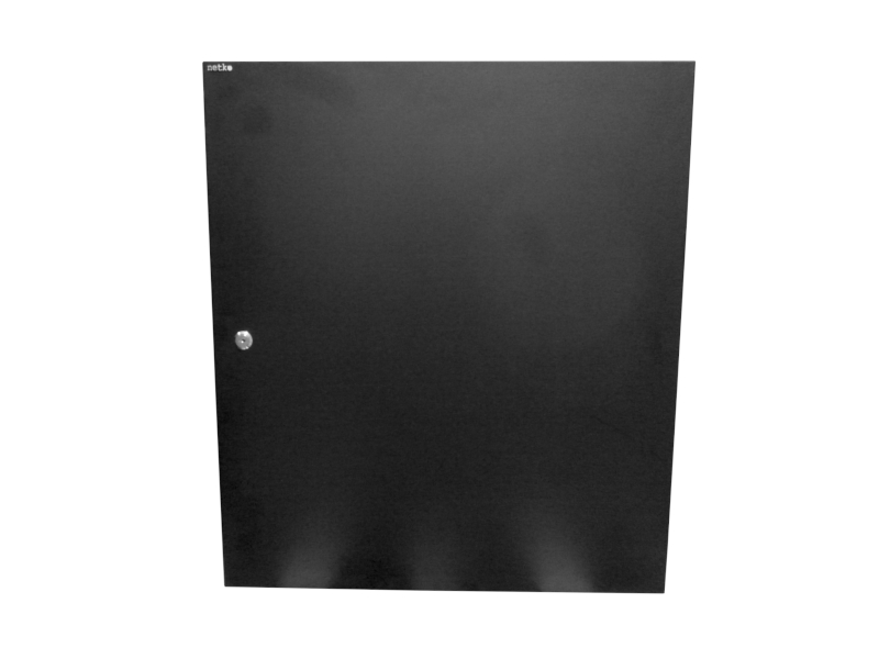 Дверь металлическая Netko для WMA, DUO 15U (подходит к собранным и разобранным шкафам A), черная (N.FRTD-M.15U.59933.BK)