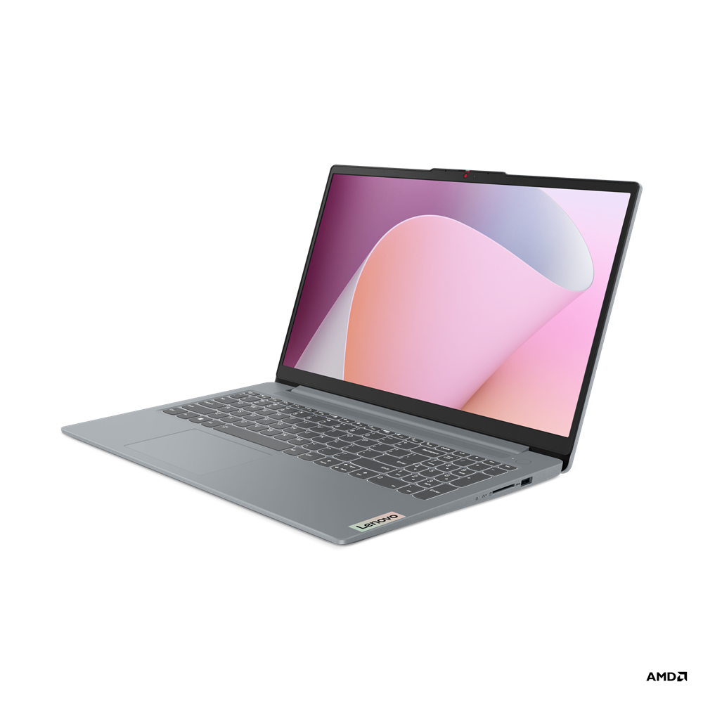 Дом и офис Ноутбук Lenovo IdeaPad Slim 3 15AMN8 15.6 IPS 1920x1080, AMD Ryzen 5 7520U 2.8 ГГц, 8Gb RAM, 256Gb SSD, без OC, серый (82XQ006PRK)