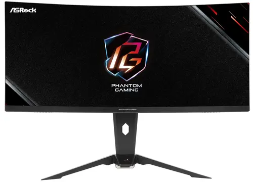 Монитор 34 ASRock Phantom Gaming PG34WQ15R2B VA, изогнутый, 3440x1440 (21:9), 550кд/м2, 165 Гц, 1 мс, 178°/178°, HDMI, DisplayPort, черный (PG34WQ15R2B)