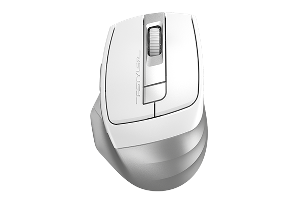 Мышь беспроводная A4Tech FB35CS, 2400dpi, оптическая светодиодная, USB, белый/серый (FB35CS USB ICY WHITE)