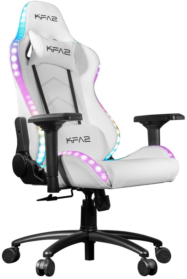 Игровые кресла  E2E4 Кресло игровое KFA2 Gaming 01 RGB SE, белый (RK02P4DWY2)