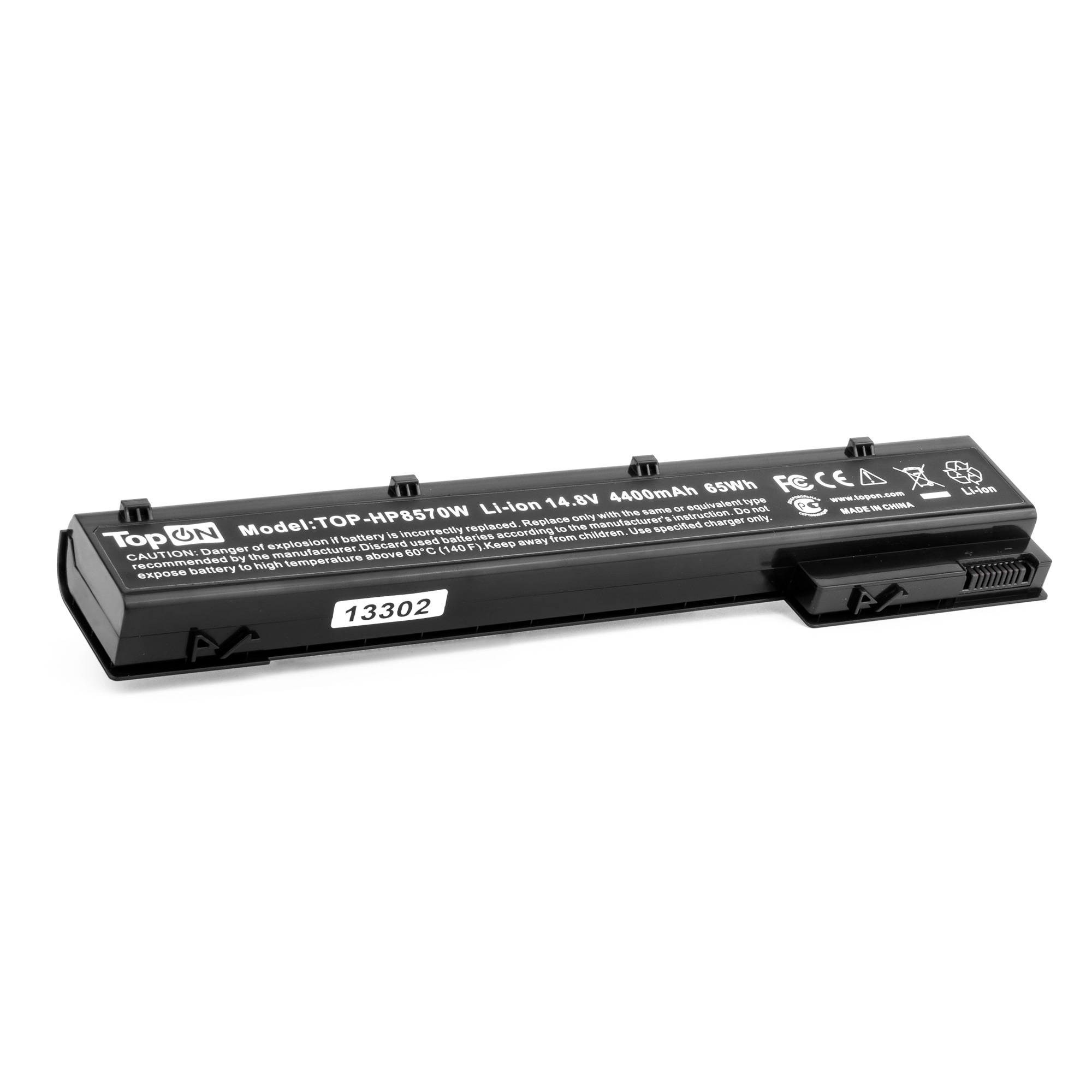 Аккумуляторная батарея TopON для HP EliteBook 8560w, 8570w, 8760w, 8770w, 14.4V, 75Wh, черный (TOP-HP8570W)