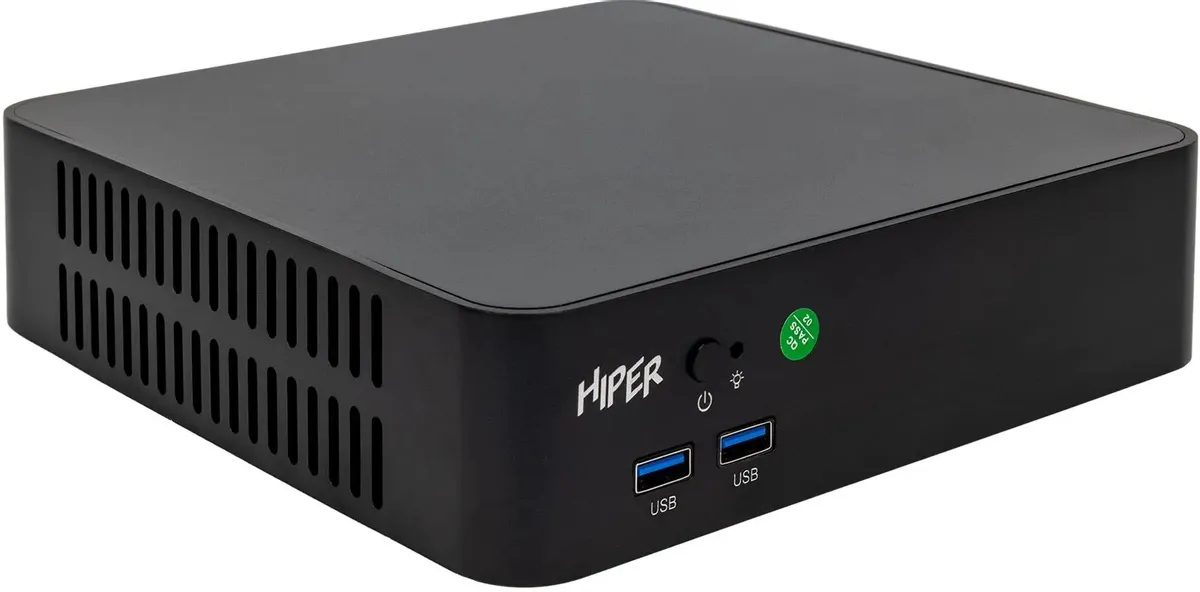 Неттоп Hiper ActiveBox S8, Intel Core i5 12400 2.5 ГГц, 16Gb RAM, 512Gb SSD, Wi-Fi, BT, W10Pro, черный (AS8-I5124R16N5WPB)