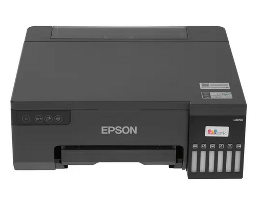 Принтер струйный Epson EcoTank L8050, A4, цветной, A4 ч/б: 22 стр/мин, A4 цв.: 22 стр/мин, 5760x1440dpi, СНПЧ, Wi-Fi, USB, черный (C11CK37405/402/403/504/506/507)