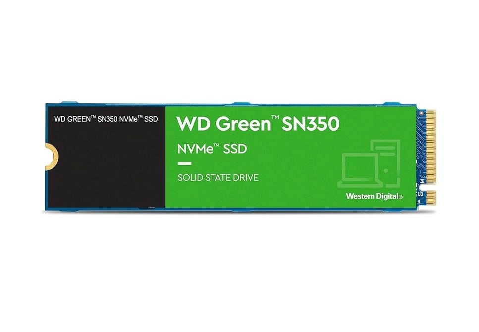 Твердотельный накопитель (SSD) Western Digital 500Gb Green SN350, 2280, PCI-E 3.0 x4, NVMe (WDS500G2G0C) Retail