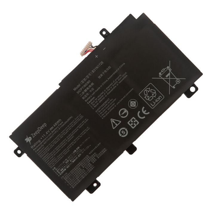 Аккумуляторная батарея ZeepDeep B31N1726 для Asus FX504, FX505, FX80, FX80GD, FX86, FX86FM, FX86FE, 11.4V, 4.21 А·ч, 48Wh, черный (953694)