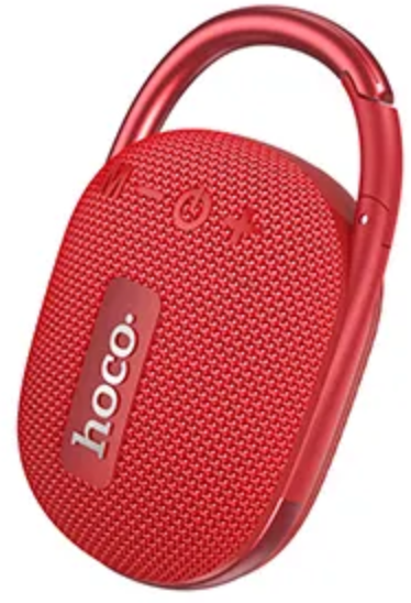 Портативная акустика Hoco HC17 BT, 5 Вт, FM, AUX, microSD, Bluetooth, подсветка, красный