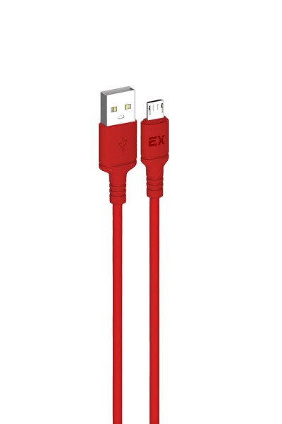 Дата-кабель USB 2.0(Am)-Micro USB 2.0(Bm), 2.4А, 2 м, красный, Exployd EX-K-1498 (EX-K-1498)