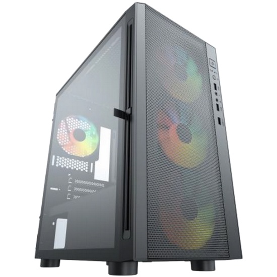 Корпус ACD Citadel 104, mATX, Mini-Tower, USB 3.0, RGB подсветка, черный, без БП (AH-TC4GA-0000)