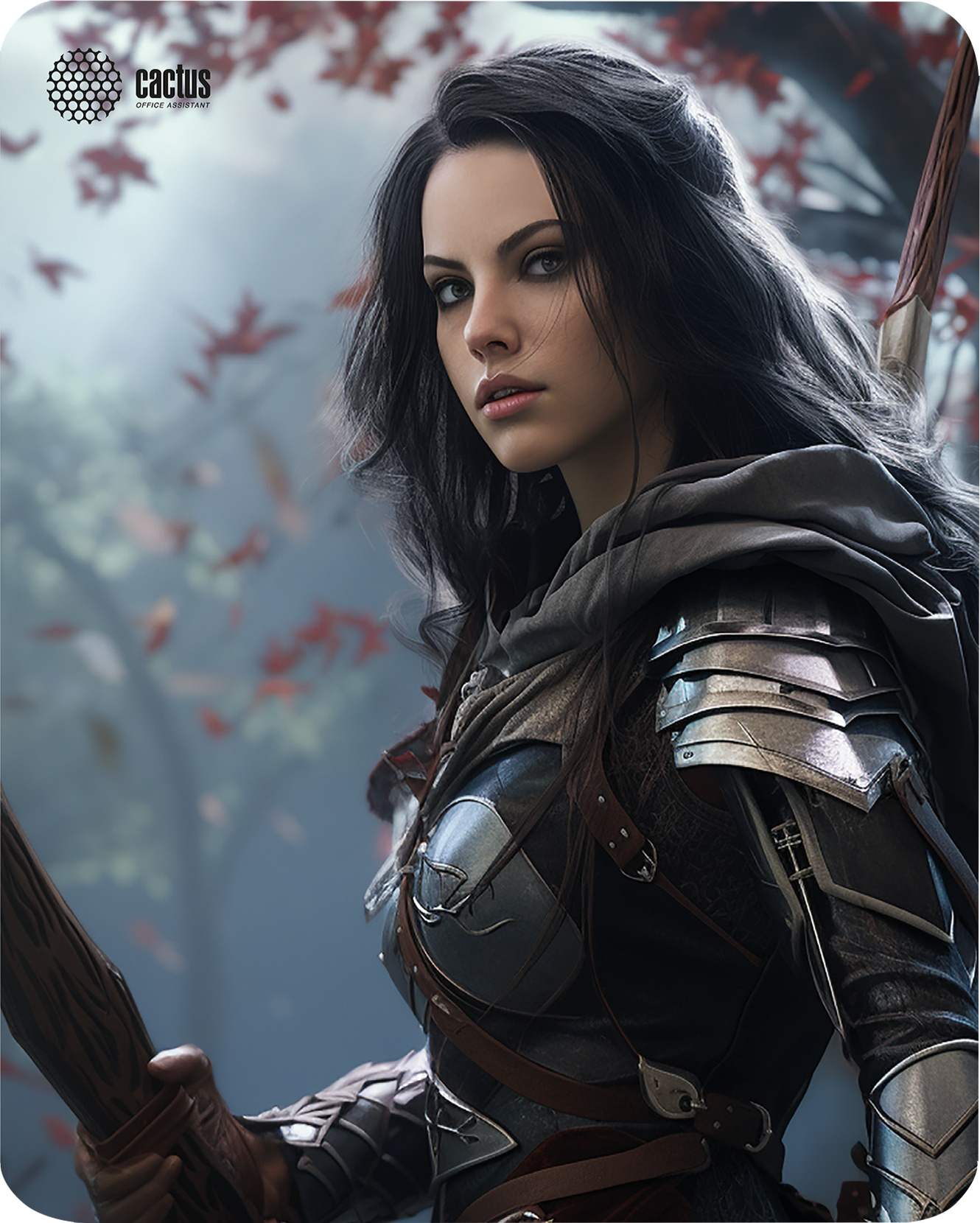 Коврик для мыши Cactus Woman, игровой, 400x300x3мм, принт (CS-MP-PRO05XL)
