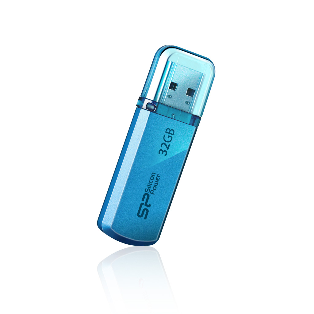 Флешка 32Gb USB 2.0 Silicon Power Helios Helios 101, синий (SP032GBUF2101V1B)