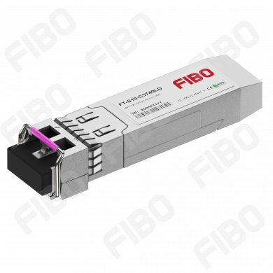 Модуль SFP+ FIBO, 40 км, LC, Tx:1370 нм, 10 Гбит/с, SM, двойной, WDM, DDM (FT-S10-C3740LD)