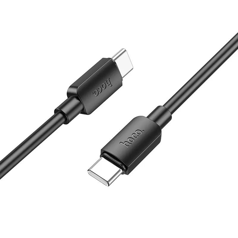 Кабель USB Type-C-USB Type-C, быстрая зарядка, 3А, 60 Вт, 1 м, черный, HOCO X96 (6931474799128)
