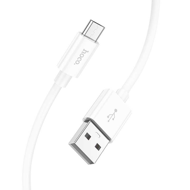 Кабель USB-Micro USB, 2.4А, 1 м, белый, HOCO magic X87 (6931474783226)