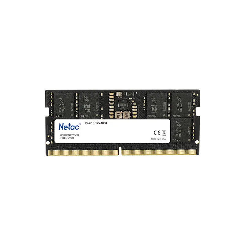 Для ноутбука (SO-DIMM)  E2E4 Память DDR5 SODIMM 16Gb, 4800MHz, CL40, 1.1 В, Netac, Basic (NTBSD5N48SP-16)