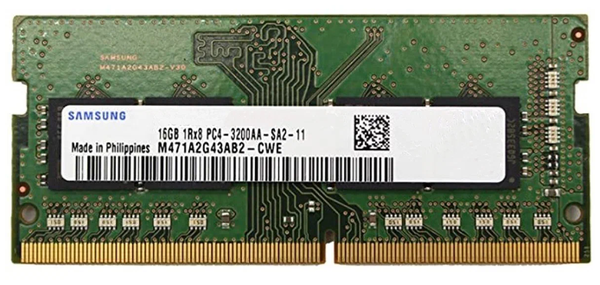 Для ноутбука (SO-DIMM)  E2E4 Память DDR4 SODIMM 16Gb, 3200MHz, 1.2V, Samsung (M471A2G43CB2-CWE) Retail