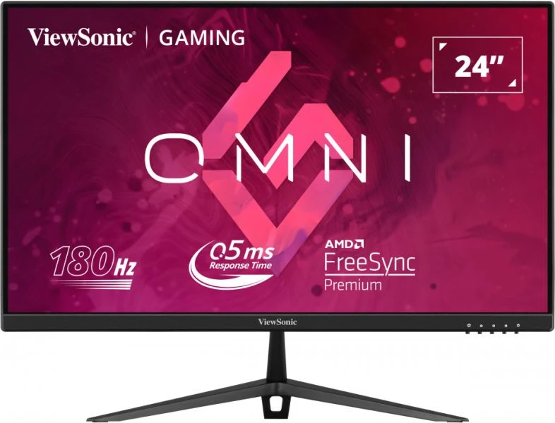 Монитор 23.8 Viewsonic OMNI VX2428 IPS, 1920x1080 (16:9), 250кд/м2, 180 Гц, 0.5 мс, 178°/178°, HDMI, DisplayPort, черный (VX2428)