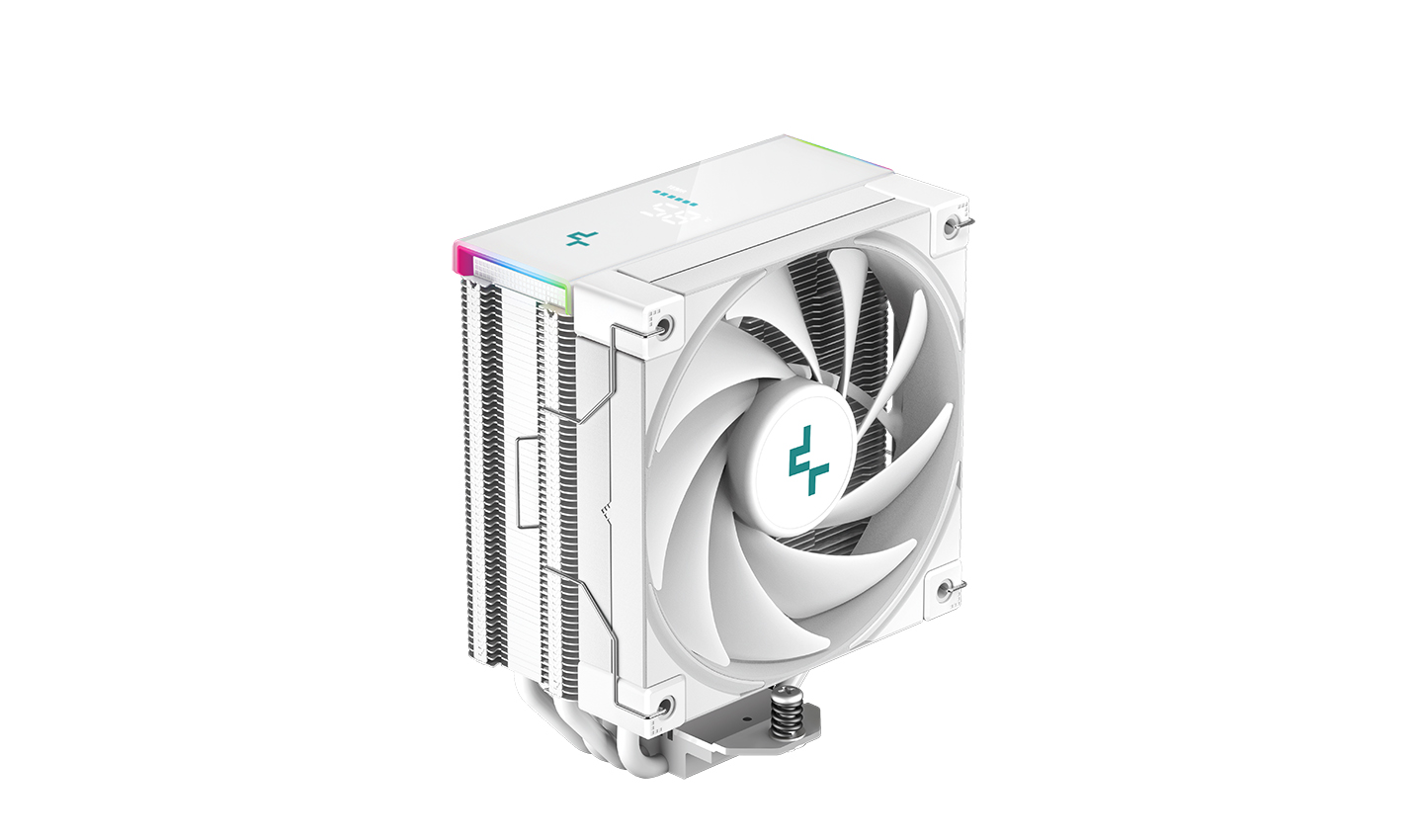 Кулер для процессора DeepCool AK400 DIGITAL WH для Socket/115x/1200/1700/1851/AM4/AM5, 120 мм, 1850rpm, 28 дБА, 260 Вт, 4-pin PWM, Al+Cu, ARGB (R-AK400-WHADMN-G)