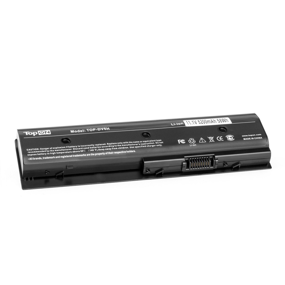 Аккумуляторная батарея TopON для HP Pavilion DV4-5000/DV6-7000/DV6-8000/DV6T/DV7-7000/DV7T-7000, MO06/TPN-P102, 11.1V 4400mAh (DV6-7000)